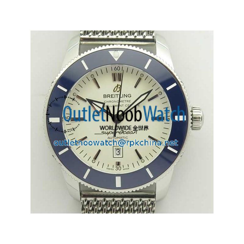 Replica Breitling Superocean Heritage II 46MM AB202012G828152A N Stainless Steel White Dial Swiss 2824-2