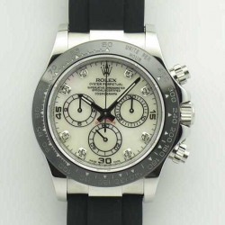 Replica Rolex Daytona Cosmograph 116519LN JH Stainless Steel Mother Of Pearl Dial Swiss 4130 Run 6@SEC