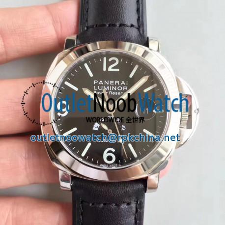 Replica Panerai Luminor Power Reserve PAM027 N Stainless Steel Black Dial Swiss 2824-2