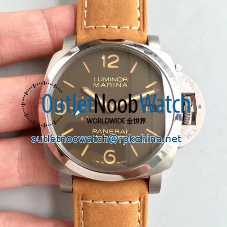 Replica Panerai Luminor Marina 1950 PAM1351 ZF Titanium Brown Dial Swiss P9010