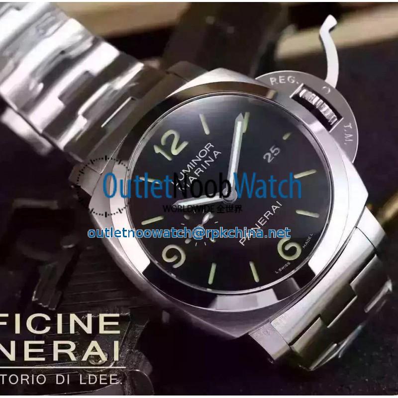 Replica Panerai Luminor Marina 1950 3 Days Automatic Acciaio PAM328 SF V5 Stainless Steel Black Dial Swiss P9000