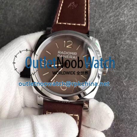 Replica Panerai Radiomir 1940 3 Days Acciaio PAM662 SF Stainless Steel Brown Dial Swiss P3000