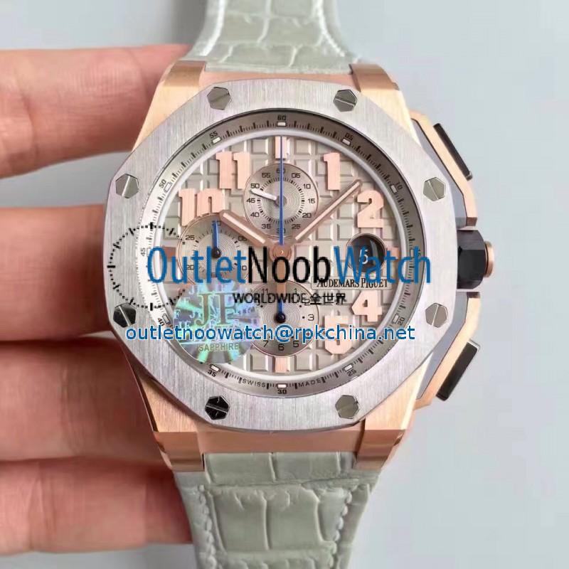 Replica Audemars Piguet Royal Oak Offshore LeBron James 26210OI.OO.A109CR.01 JF V5 Rose Gold Gray Dial Swiss 3126