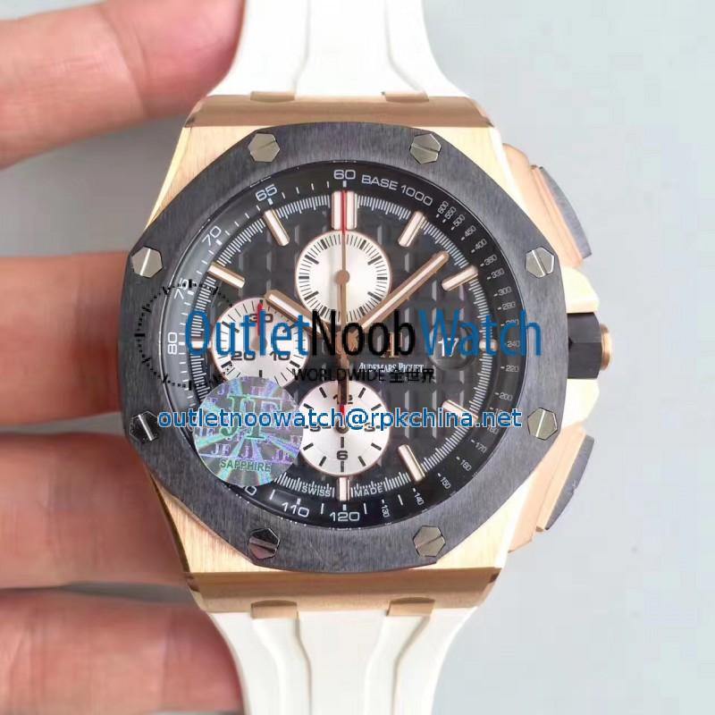 Replica Audemars Piguet Royal Oak Offshore 26401RO.OO.A002CA.01 JF V2 Rose Gold Black Dial Swiss 3126