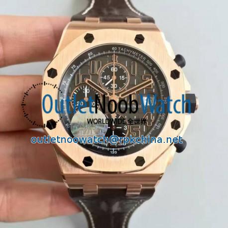 Replica Audemars Piguet Royal Oak Offshore Don Ramon De La Cruz 26192OR.D0801CR.01 JF V5 Rose Gold Grey Dial Swiss 7750