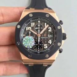 Replica Audemars Piguet Royal Oak Offshore 25940O.OO.D002CA.01 JF V5 Rose Gold & Ceramic Grey Dial Swiss 7750