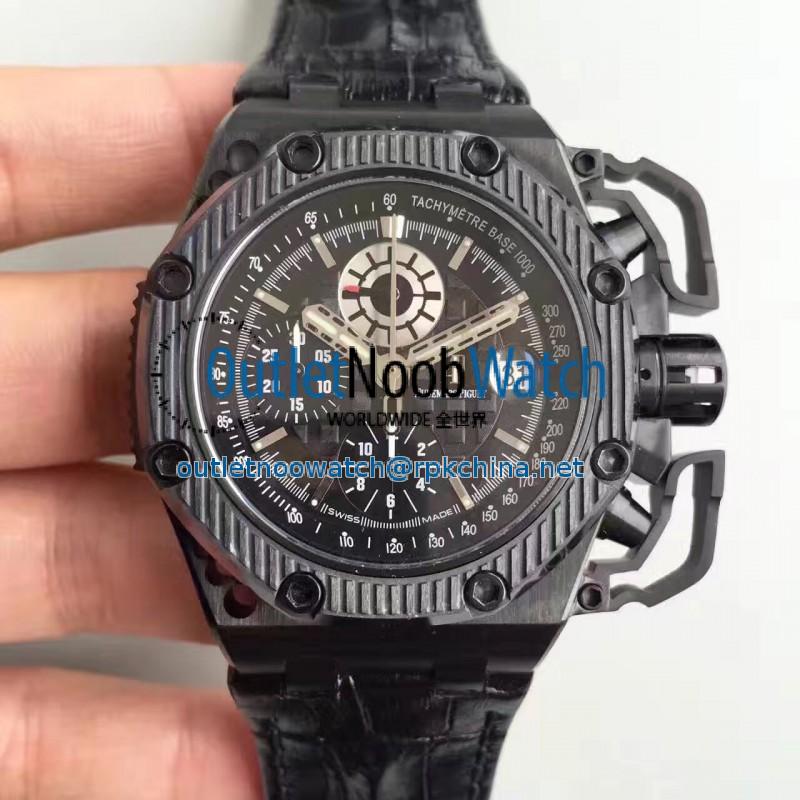 Replica Audemars Piguet Royal Oak Offshore Survivor 26165IO.OO.A002CA.01 JF V2 Titanium Black Dial Swiss 7750