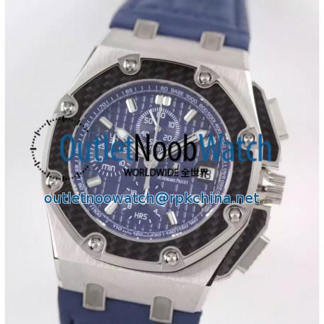 Replica Audemars Piguet Royal Oak Offshore Juan Pablo Montoya 26030PO.00.D021IN.01 JF V2 Stainless Steel Blue Dial Swiss 2840