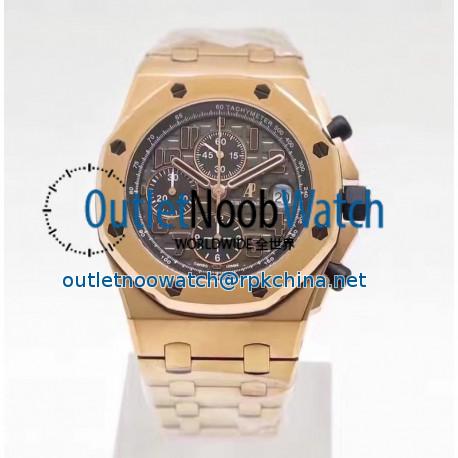 Replica Audemars Piguet Royal Oak Offshore Don Ramon De La Cruz 26192OR.D0801CR.01 JF V2 Rose Gold Grey Dial Swiss 7750