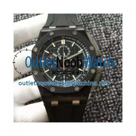 Replica Audemars Piguet Royal Oak Offshore 26400AU.OO.A002CA.01 JF V2 Forged Carbon Black Dial Swiss 3126