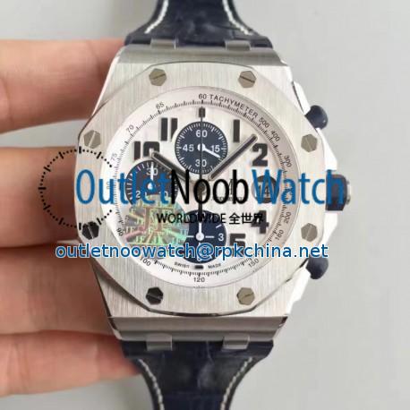 Replica Audemars Piguet Royal Oak Offshore Navy 26170ST.OO.D305CR.01 JF V2 Stainless Steel White Dial Swiss 7750