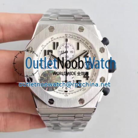 Replica Audemars Piguet Royal Oak Offshore Safari 26170ST.OO.D091CR.01 JF V2 Stainless Steel White Dial Swiss 7750