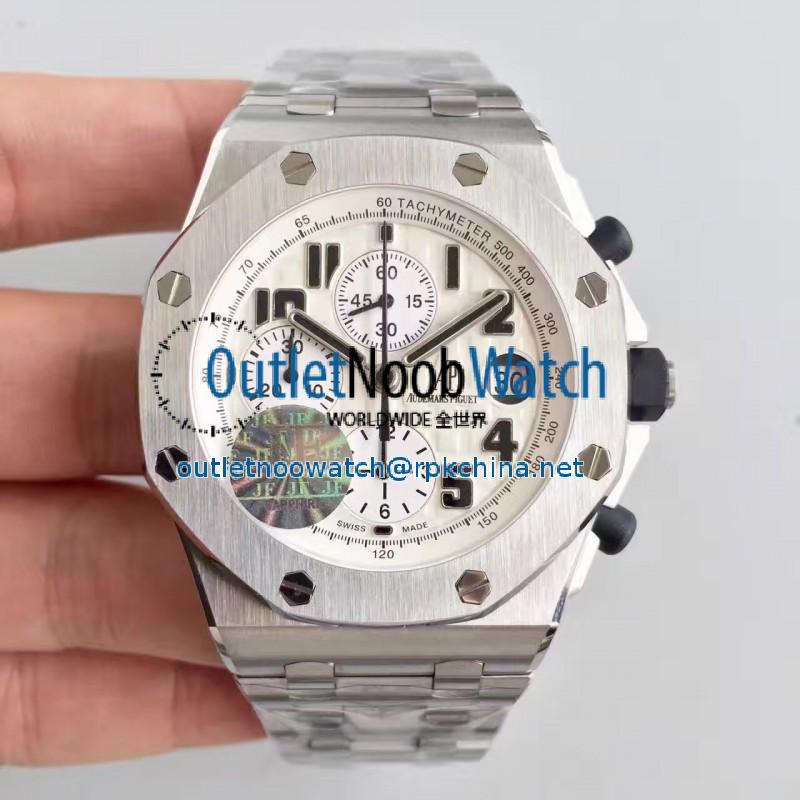 Replica Audemars Piguet Royal Oak Offshore Safari 26170ST.OO.D091CR.01 JF V2 Stainless Steel White Dial Swiss 7750