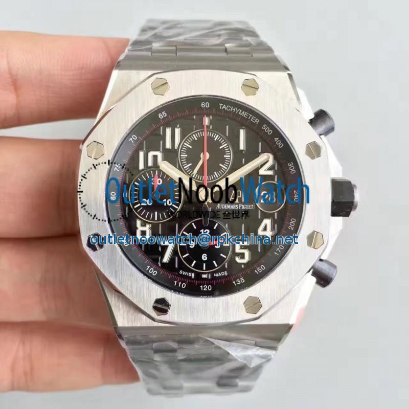 Replica Audemars Piguet Royal Oak Offshore 26470ST.OO.A101CR.01 JF V2 Stainless Steel Black Dial Swiss 3126