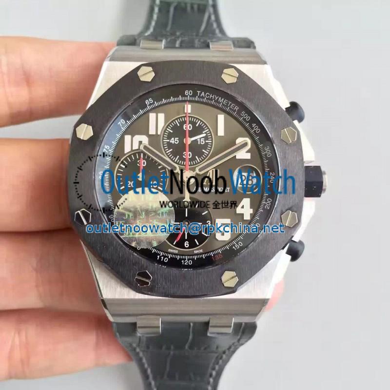 Replica Audemars Piguet Royal Oak Offshore Qatar 135Th Anniversary 26219IO.OO.D005CR.01 JF Titanium Anthracite Dial Swiss 3126