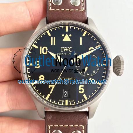 Replica IWC Big Pilot Heritage IW501004 ZF Titanium Black Dial Swiss 52110