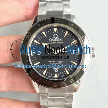 Replica Omega Seamaster 300 Spectre 007 Limited Edition 233.32.41.21.01.001 VS Stainless Steel Black Dial Swiss 8400