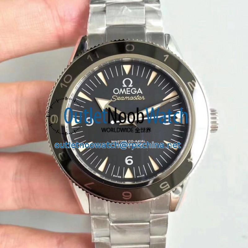 Replica Omega Seamaster 300 Spectre 007 Limited Edition 233.32.41.21.01.001 VS Stainless Steel Black Dial Swiss 8400