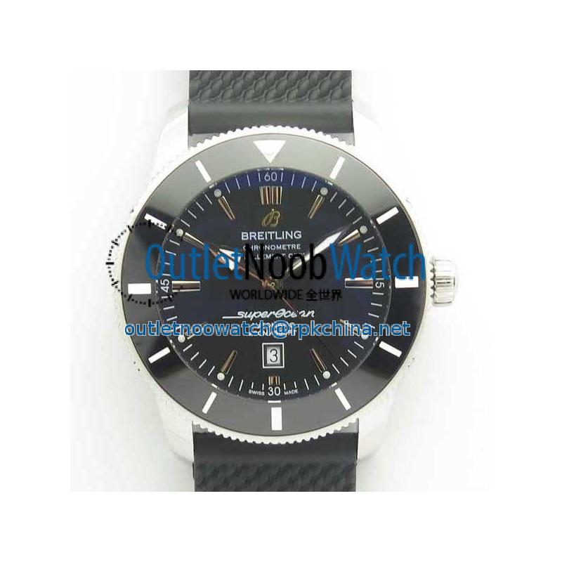 Replica Breitling Superocean Heritage II 46MM A1732024/B868-137S N Stainless Steel Black Dial Swiss 2824-2