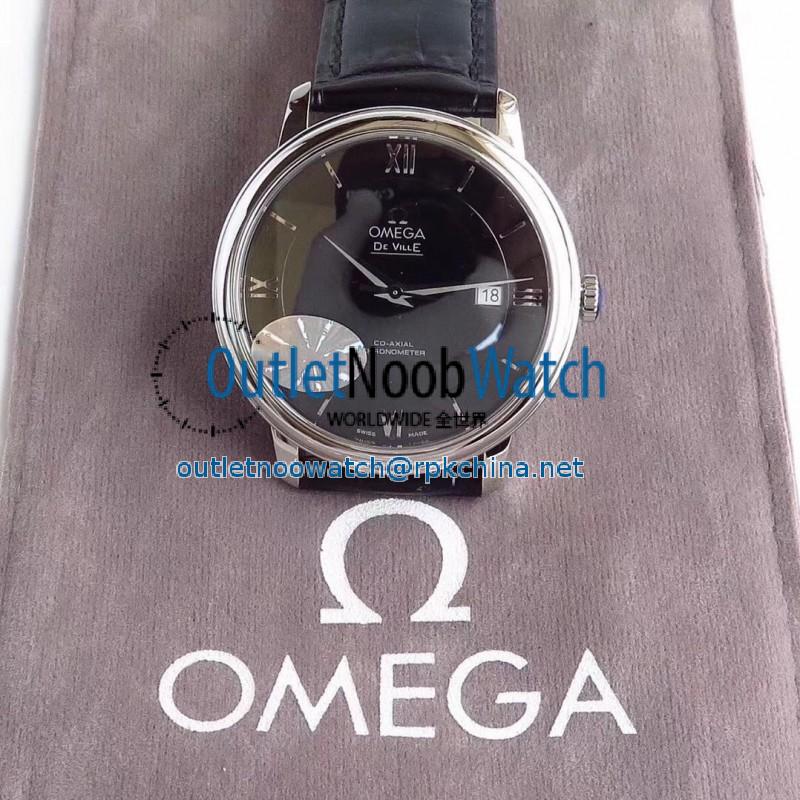 Replica Omega De Ville Prestige Co-Axial 39.5MM 424.13.40.20.01.001 MKS V4 Stainless Steel Black Dial M9015