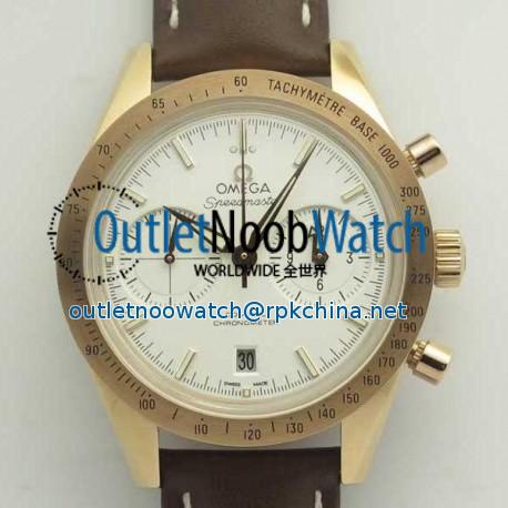 Replica Omega Speedmaster ´57 Co-Axial Chronograph 41.5MM 331.53.42.51.02.002 OM Rose Gold White Dial Swiss 9301