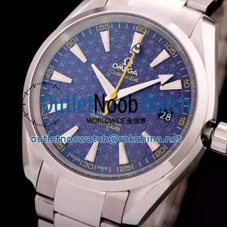 Replica Omega Aqua Terra "James Bond" 41MM Stainless Steel Blue Dial Swiss 8507