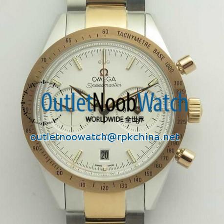 Replica Omega Speedmaster ´57 Chronograph 41.5MM 331.20.42.51.01.002 OM Stainless Steel & Rose Gold White Dial Swiss 9301