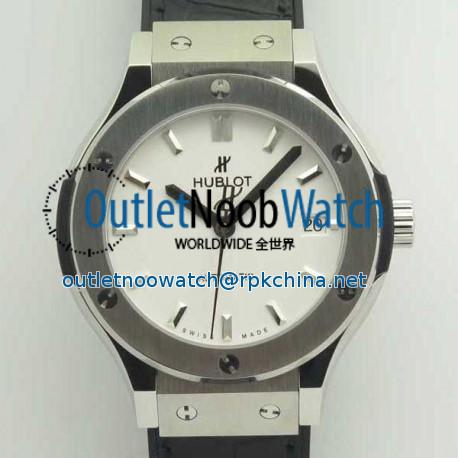 Replica Hublot Classic Fusion Titanium Opalin 38MM 511.NX.2611.LR JJ V2 Titanium White Dial Swiss HUB1112