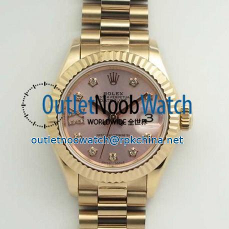 Replica Rolex Lady Datejust 28 279165 28MM BP Rose Gold Pink Mother Of Pearl Dial Swiss 2671