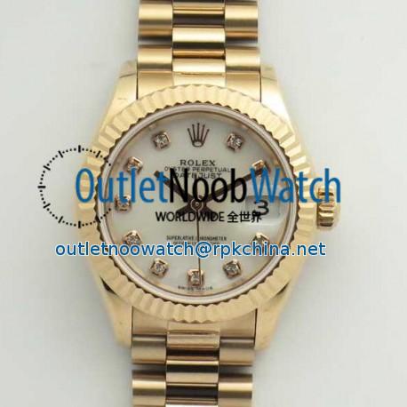 Replica Rolex Lady Datejust 28 279165 28MM BP Rose Gold Mother Of Pearl Dial Swiss 2671