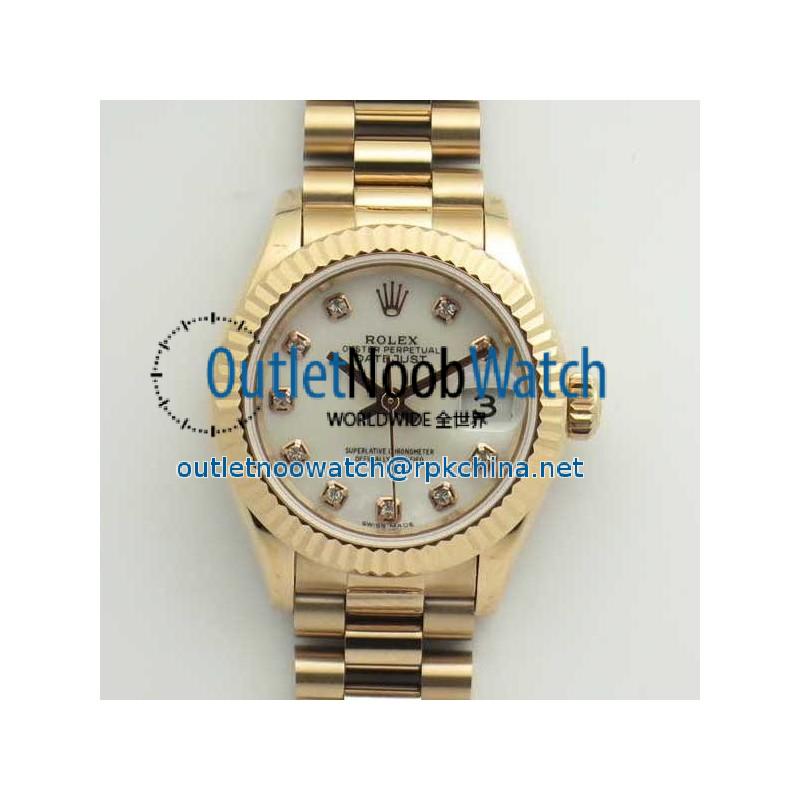 Replica Rolex Lady Datejust 28 279165 28MM BP Rose Gold Mother Of Pearl Dial Swiss 2671