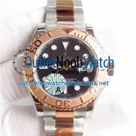 Replica Rolex Yacht-Master 40 116621 JF Stainless Steel & Rose Gold Black Dial Swiss 3135