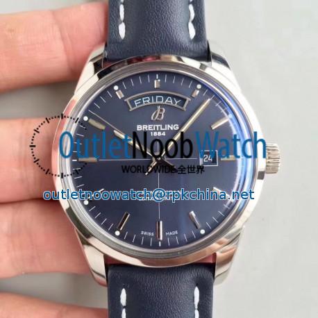 Replica Breitling Transocean Day & Date A453109T/C921/731P V7 Stainless Steel Blue Dial Swiis 2836-2