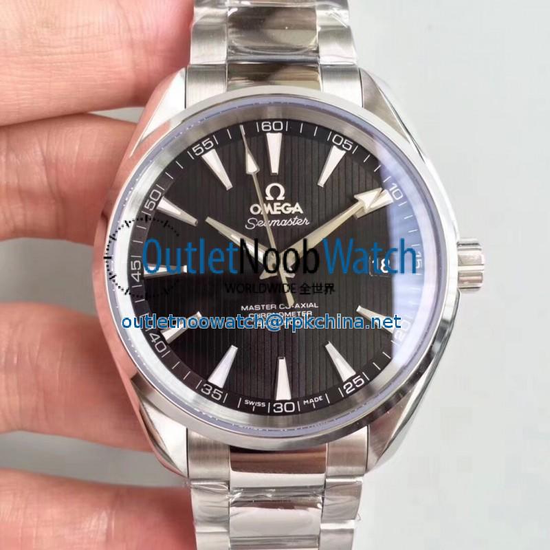 Replica Omega Seamaster Aqua Terra 150M Master Co-Axial 231.10.42.21.01.003 VS Stainless Steel Black Dial Swiss 8500