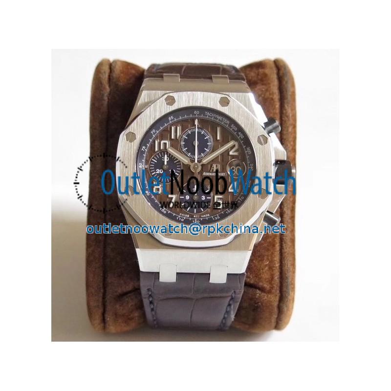 Replica Audemars Piguet Royal Oak Offshore Chronograph 2018 SIHH 26470 JF V2 Stainless Steel Chocolate Dial Swiss 3126