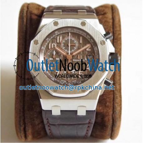 Replica Audemars Piguet Royal Oak Offshore Chronograph 2018 SIHH 26470 JF V2 Stainless Steel Brown Dial Swiss 3126