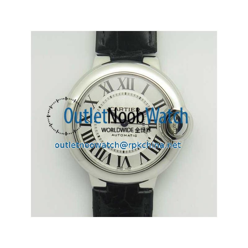 Replica Ballon Bleu De Cartier Ladies 33MM W6920085 AF Stainless Steel Silver Dial Swiss Calibre 076