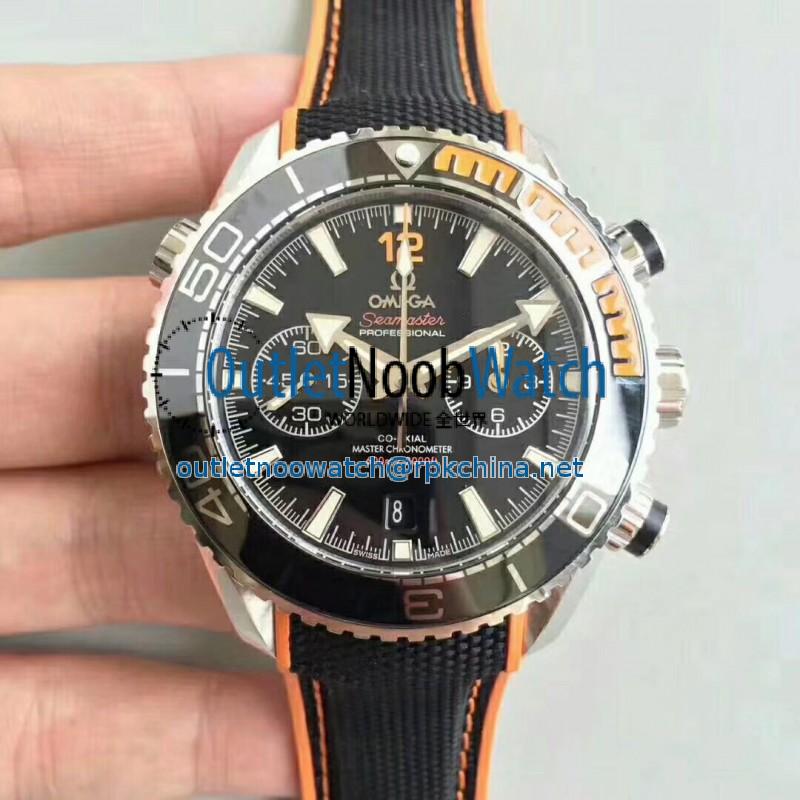 Replica Omega Seamaster Planet Ocean 600M Chronograph 215.32.46.51.01.001 OM V2 Stainless Steel Black Dial Swiss 9900