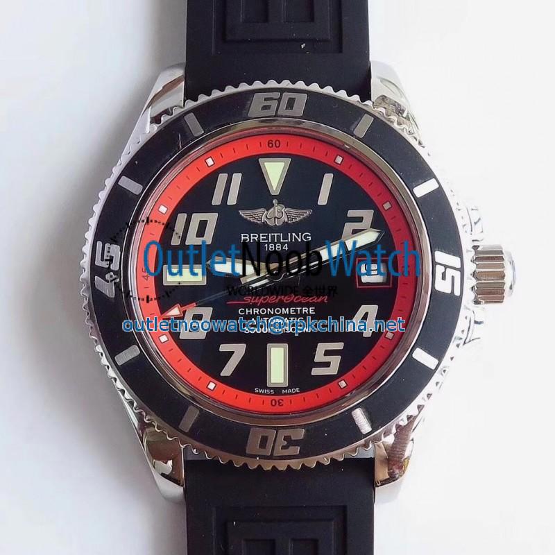 Replica Breitling Superocean 42 Abyss Red A1736402/BA31BKRD ZF Stainless Steel Black & Red Dial Swiss 2824-2