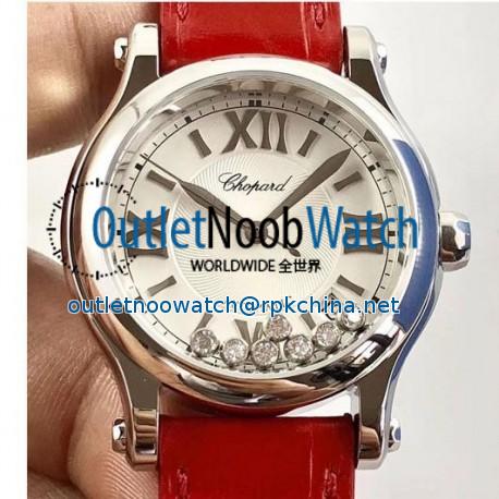 Replica Chopard Happy Sport 36MM Automatic 278559-3001 N Stainless Steel Silver & Diamond Dial Swiss 2892