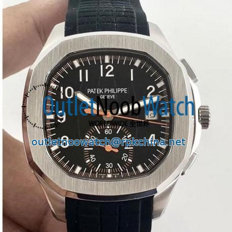 Replica Patek Philippe Aquanaut Chronograph 5968A N Stainless Steel Black Dial Swiss CH28-520C