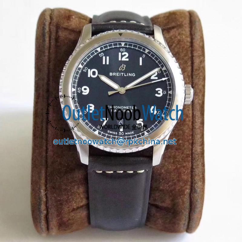 Replica Breitling Navitimer 08 Automatic 41MM A17314101B1X1 ZF Stainless Steel Black Dial Swiss 2824-2