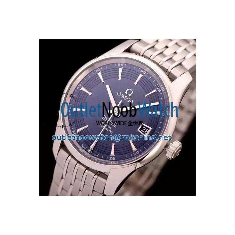 Replica Omega De Ville 41MM Stainless Steel Blue Dial Swiss 8500