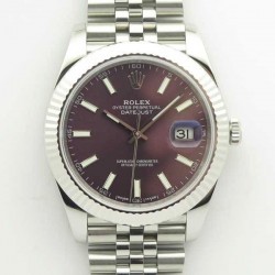 Replica Rolex Datejust II 126334 41MM N Stainless Steel Purple Dial Swiss 3235