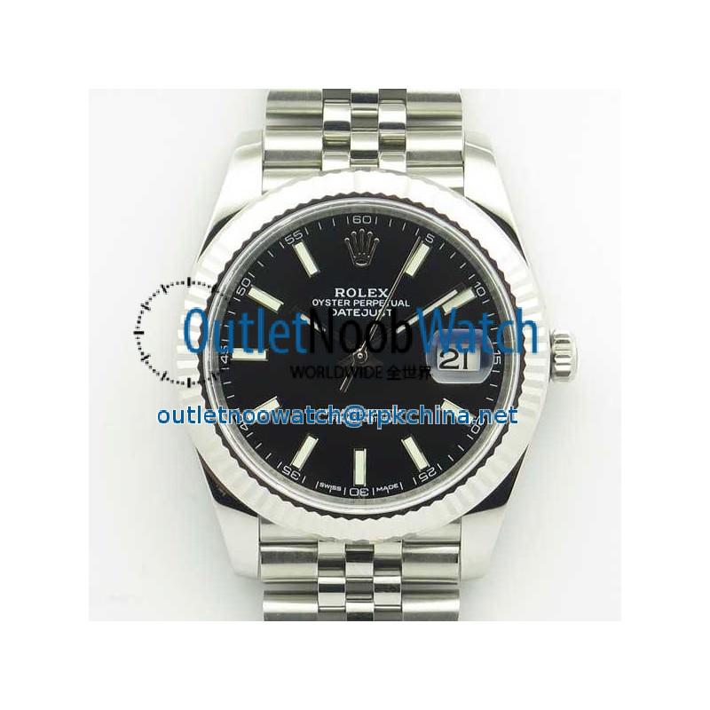 Replica Rolex Datejust II 126334 41MM N Stainless Steel Black Dial Swiss 3235