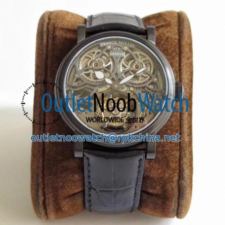 Replica Franck Muller Giga Tourbillon 7048 T G SQT BR NR TW PVD Silver Skeleton Dial Swiss Tourbillon