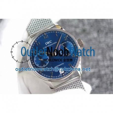 Replica IWC Portuguese IW5007 YL V3 Stainless Steel Blue Dial Swiss 52010