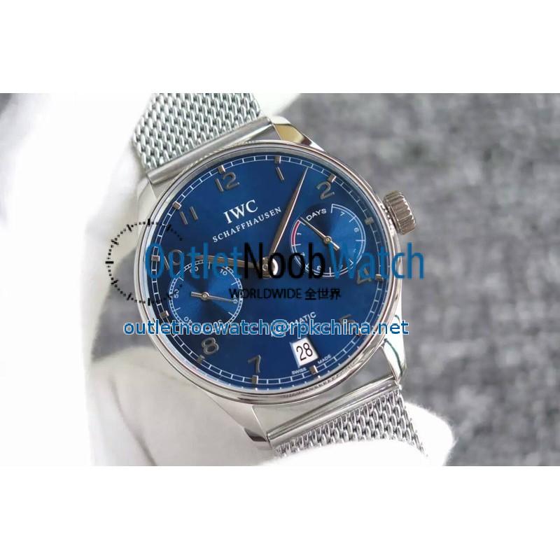 Replica IWC Portuguese IW5007 YL V3 Stainless Steel Blue Dial Swiss 52010