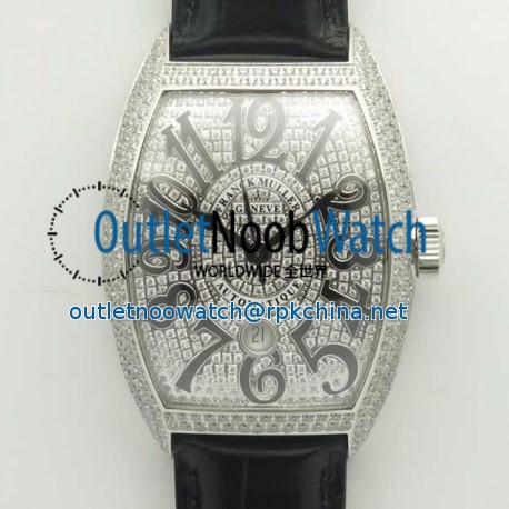 Replica Franck Muller Casablanca 8880 SC DT GF Stainless Steel & Diamonds Diamond Dial Swiss 2824-2