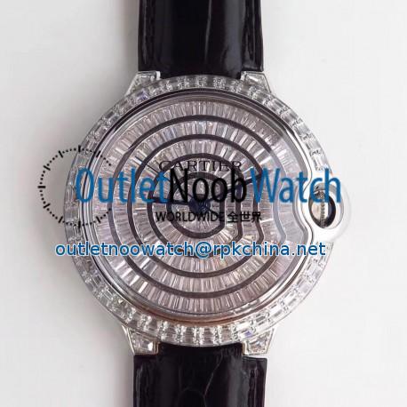 Replica Ballon Bleu De Cartier T Diamond N Stainless Steel Diamond Dial M9015